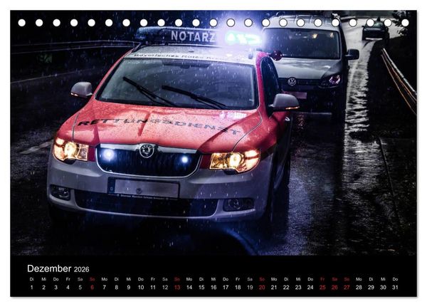 Produktbild: Einsatzfahrzeuge - Bayern (Tischkalender 2026 DIN A5 quer), CALVENDO Monatskalender