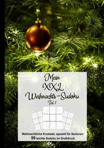 Produktbild: Weihnachtssudokus f&uuml;r Senioren / Mein XXL Weihnachtssudoku Teil 1