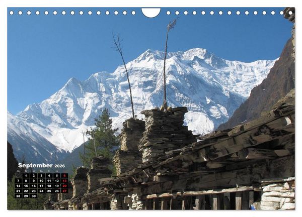 Produktbild: Nepal 2026 Menschen, Berge und G&ouml;tter zwischen Annapurna und Marsyangdi (Wandkalender 2026 DIN A4 quer), CALVENDO Monatskalender