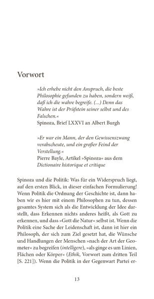 Produktbild: Spinoza und die Politik