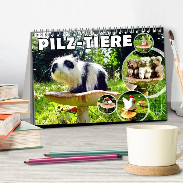 Produktbild: Pilz-Tiere (Tischkalender 2026 DIN A5 quer), CALVENDO Monatskalender