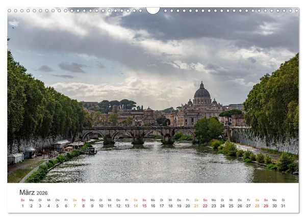 Produktbild: Rom &ndash; Geschichte, Glanz und Gassen (Wandkalender 2026 DIN A3 quer), CALVENDO Monatskalender