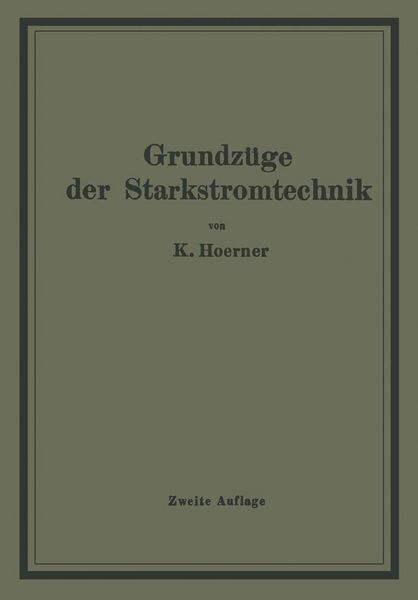 Produktbild: Grundz&uuml;ge der Starkstromtechnik