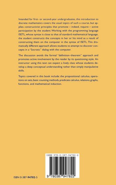 Produktbild: Introduction to Discrete Mathematics with ISETL