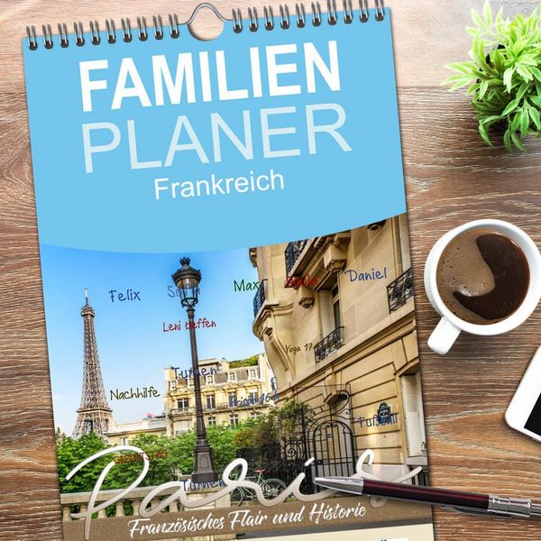 Produktbild: Familienplaner 2026 - PARIS Franz&ouml;sisches Flair und Historie mit 5 Spalten (Wandkalender, 21 x 45 cm) CALVENDO