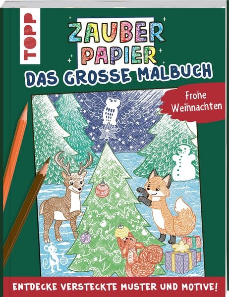 Produktbild: Zauberpapier - Das gro&szlig;e Malbuch - Frohe Weihnachten