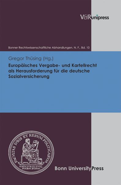 Produktbild: Europ&auml;isches Vergabe- und Kartellrecht als Herausforderung f&uuml;r die deutsche Sozialversicherung