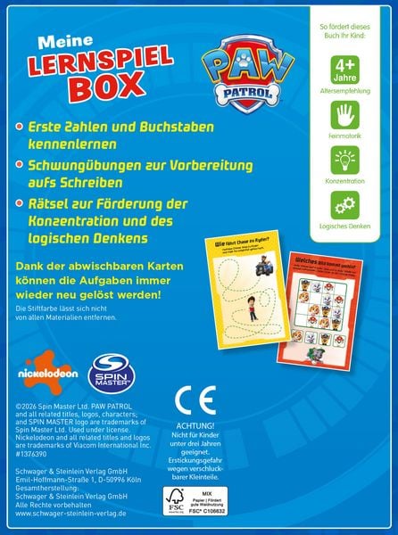 Produktbild: Meine Lernspielbox PAW Patrol