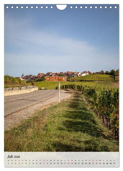 Produktbild: Elsass Alsace Riquewihr, das idyllische Weindorf (Wandkalender 2026 DIN A4 hoch), CALVENDO Monatskalender