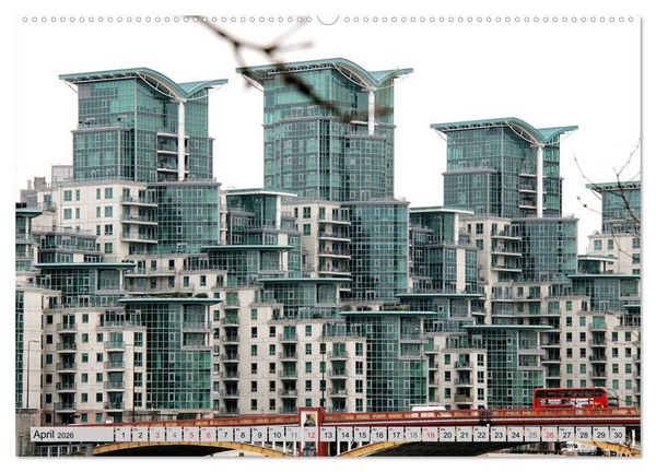 Produktbild: London cool - modern + traditionell (hochwertiger Premium Wandkalender 2026 DIN A2 quer), Kunstdruck in Hochglanz