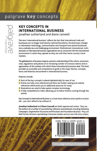 Produktbild: Key Concepts in International Business