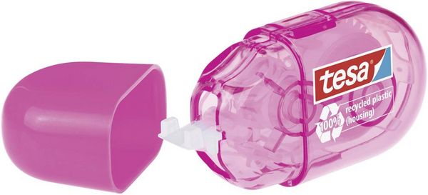 Produktbild: TESA&reg; Korrekturroller ecoLogo&reg; Mini, 5 mm x 6 m farbig sortiert, blau, pink, gr&uuml;n, gelb