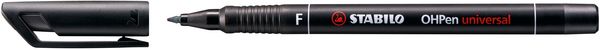 Produktbild: STABILO Folienstift OHPen F 0,7mm permanent schwarz