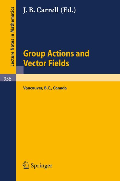Produktbild: Group Actions and Vector Fields