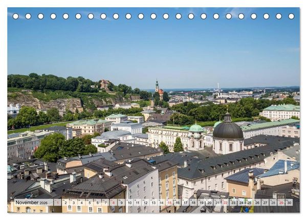 Produktbild: SALZBURG Blicke auf die Mozartstadt (Tischkalender 2026 DIN A5 quer), CALVENDO Monatskalender