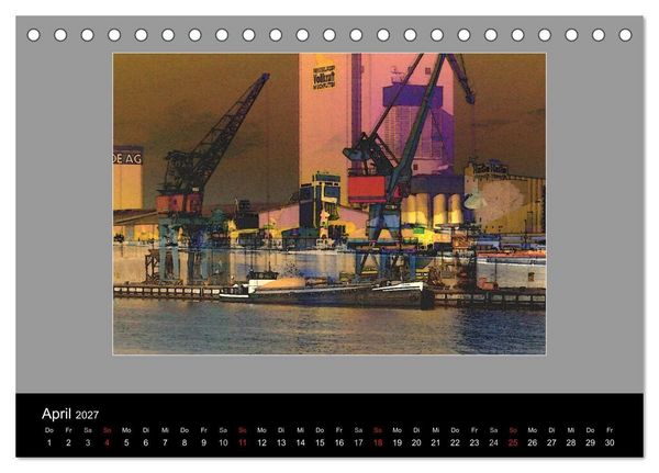 Produktbild: Am Nord- Ostsee-Kanal (Tischkalender 2027 DIN A5 quer), CALVENDO Monatskalender