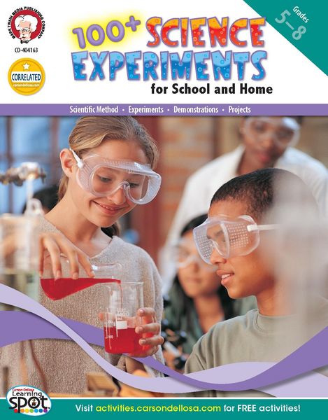 Produktbild: 100+ Science Experiments for School and Home, Grades 5 - 8
