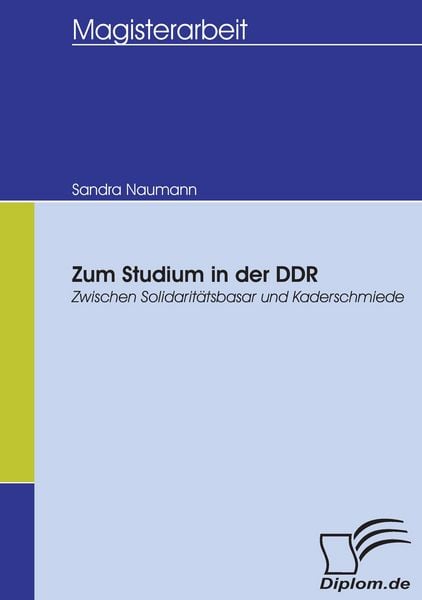 Produktbild: Zum Studium in der DDR