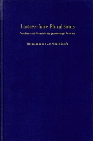 Produktbild: Laissez-faire-Pluralismus.