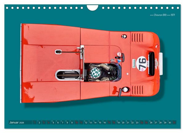 Produktbild: Legenden des Rennsports Historic Sports Cars 1960-1975 (Wandkalender 2026 DIN A4 quer), CALVENDO Monatskalender