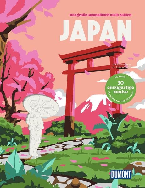 Produktbild: Japan - Das gro&szlig;e Ausmalbuch nach Zahlen