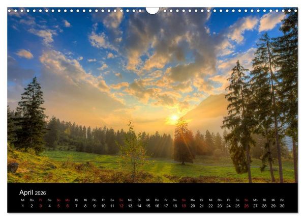 Produktbild: Licht &uuml;ber oberbayrischen Bergen und Seen (Wandkalender 2026 DIN A3 quer), CALVENDO Monatskalender
