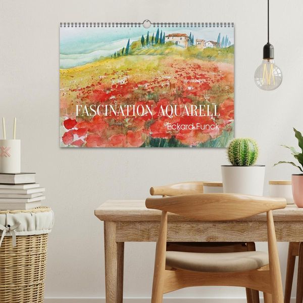 Produktbild: Faszination Aquarell - Eckard Funck (Wandkalender 2026 DIN A3 quer), CALVENDO Monatskalender