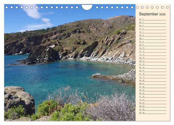 Produktbild: Cote Vermeille - Wo die Pyren&auml;en das Meer k&uuml;ssen (Wandkalender 2026 DIN A4 quer), CALVENDO Monatskalender