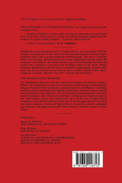 Produktbild: Working for the Japanese: Myths and Realities