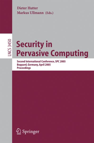 Produktbild: Security in Pervasive Computing