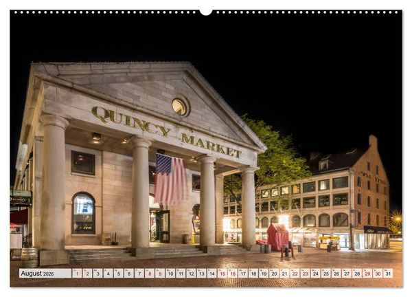 Produktbild: Stadtansichten aus Boston (hochwertiger Premium Wandkalender 2026 DIN A2 quer), Kunstdruck in Hochglanz