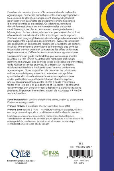 Produktbild: De l'analyse des r&eacute;seaux exp&eacute;rimentaux &agrave; la m&eacute;ta-analyse