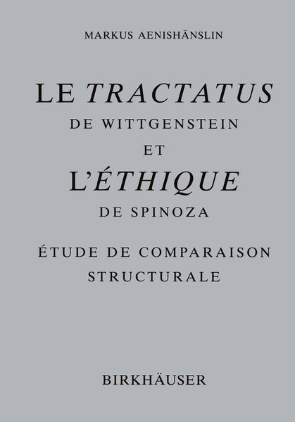 Produktbild: Le Tractatus de Wittgenstein et l&rsquo; &Eacute;thique de Spinoza