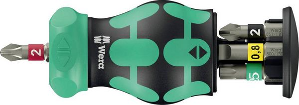 Produktbild: Wera Kompakt Stubby Magazin RA 2 2025 Universal Magazin-Schraubendreher