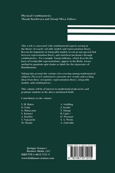 Produktbild: Physical Combinatorics