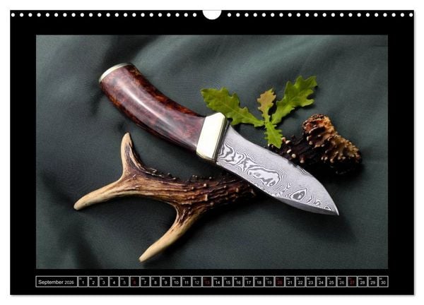 Produktbild: Kunst in Stahl und Damast - M e s s e r (Wandkalender 2026 DIN A3 quer), CALVENDO Monatskalender