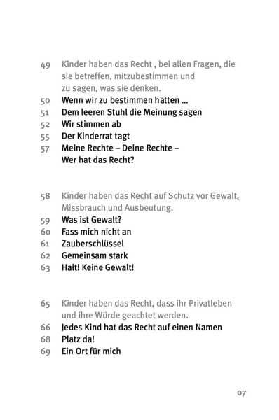 Produktbild: Die 50 besten Spiele zu den Kinderrechten