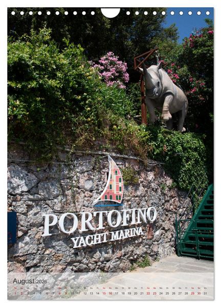 Produktbild: Portofino - Im Herzen der italienischen Riviera!! (Wandkalender 2026 DIN A4 hoch), CALVENDO Monatskalender