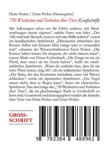 Produktbild: 750 Weisheiten und Torheiten &uuml;ber Tiere