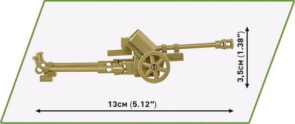 Produktbild: COBI Historical Collection 3131 - Sd.Kfz.139 Marder III, Jagdpanzer, WWII, Ma&szlig;stab 1:35, Bausatz, 486 Klemmbausteine, 2 Figuren