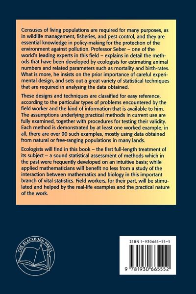 Produktbild: The Estimation of Animal Abundance and Related Parameters