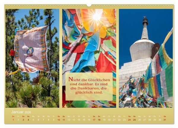 Produktbild: MEDITATION Momente f&uuml;r mich (hochwertiger Premium Wandkalender 2026 DIN A2 quer), Kunstdruck in Hochglanz