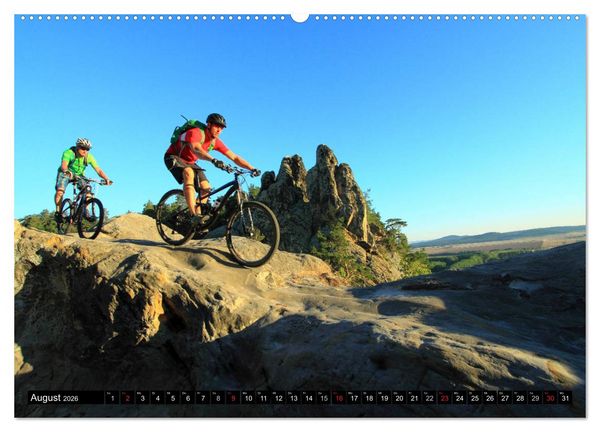 Produktbild: Mountainbike Traumpfade (hochwertiger Premium Wandkalender 2026 DIN A2 quer), Kunstdruck in Hochglanz