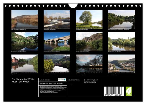 Produktbild: Die Nahe - der "Wilde Fluss" der Kelten (Wandkalender 2026 DIN A4 quer), CALVENDO Monatskalender