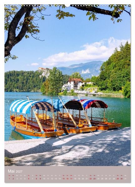 Produktbild: Zauberhaftes Slowenien. Seen, Berge und charmante Orte (hochwertiger Premium Wandkalender 2027 DIN A2 hoch), Kunstdruck in Hochglanz