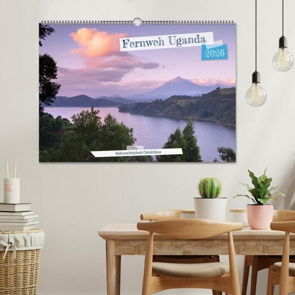 Produktbild: Fernweh Uganda - Natursch&ouml;nheit Ostafrikas (Wandkalender 2026 DIN A2 quer), CALVENDO Monatskalender