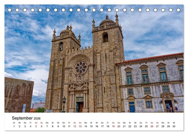 Produktbild: Porto und Gaia - Ausblicke und Einsichten (Tischkalender 2026 DIN A5 quer), CALVENDO Monatskalender