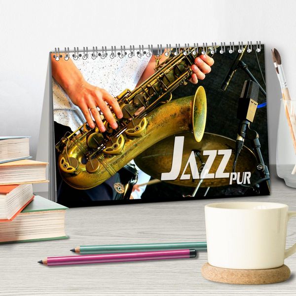 Produktbild: Jazz pur (Tischkalender 2026 DIN A5 quer), CALVENDO Monatskalender