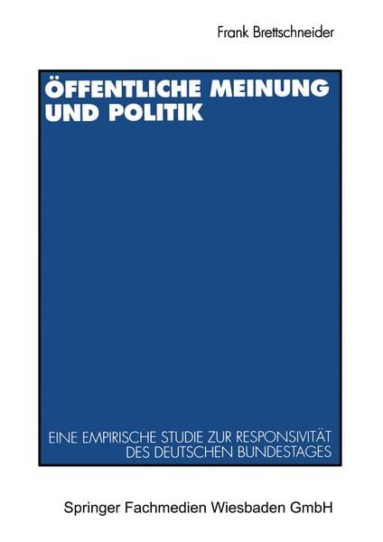 Produktbild: &Ouml;ffentliche Meinung und Politik