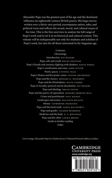 Produktbild: The Cambridge Companion to Alexander Pope